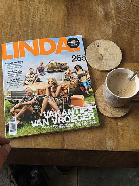 Vicky Bergman in het blad Linda